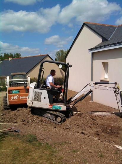Terrassement chez un particulier